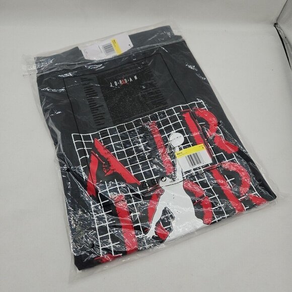 NWT Jordan Jumpman Stack Tee FN5978-010 (BLACK) Size Medium - Picture 2 of 2